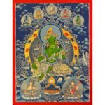 Green Tara Thangka Painting