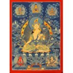 White Tara Thangka Painting