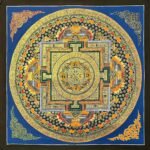 Double Vajra Om Mandala Thangka Painting