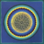 Rainbow ,Lotus Mantra Mandala Thangka Painting