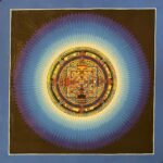 Lotus Kalachakra Mandala Thangka Painting