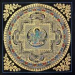 Green Tara Mandala Thangka Painting