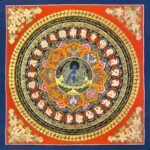 Healing Buddha Mantra Mandala Thangka