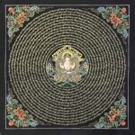 Chenrezig Mantra Mandala Thangka