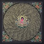 Amitabha Buddha Mantra Mandala Thangka