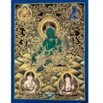 Green Tara Thangka Painting
