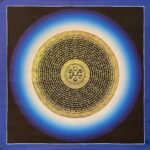 Om Rainbow Mantra Mandala Thangka