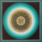 Om Rainbow Mantra Mandala Thangka