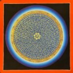 Om Rainbow Mantra Mandala Thangka
