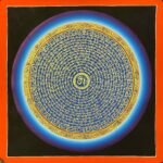 Rainbow Mantra Mandala Thangka painting