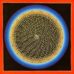 Rainbow mantra mandala Thangka