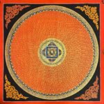Om Mantra Mandala Thangka Painting