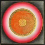 Om Rainbow Mantra Mandala Thangka painting