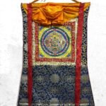 Silk Mounted Brocade Kalachakra Mandala Thangka