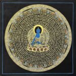 Medicine Buddha Mantra Thangka Painting