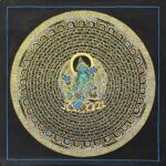 Green Tara Mantra Mandala Thangka Painting