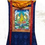 Silk Mounted Brocade Zambala Thangka Painting