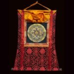Silk Mounted Brocade Auspicious Mandala  Thangka