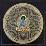 Medicine Healing  Buddha Mantra Thangka Painting