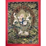 White Mahakala Thangka Painting
