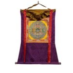 Silk Mounted Brocade Shakyamuni Buddha Mandala