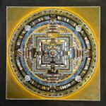 24K Gold High Quality Kalachakra Mandala Painting