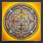 24K Gold  Kalachakra Mandala Thangka