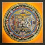 24K Gold  Kalachakra Mandala Thangka Painting