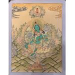 Green Tara Thangka Painting